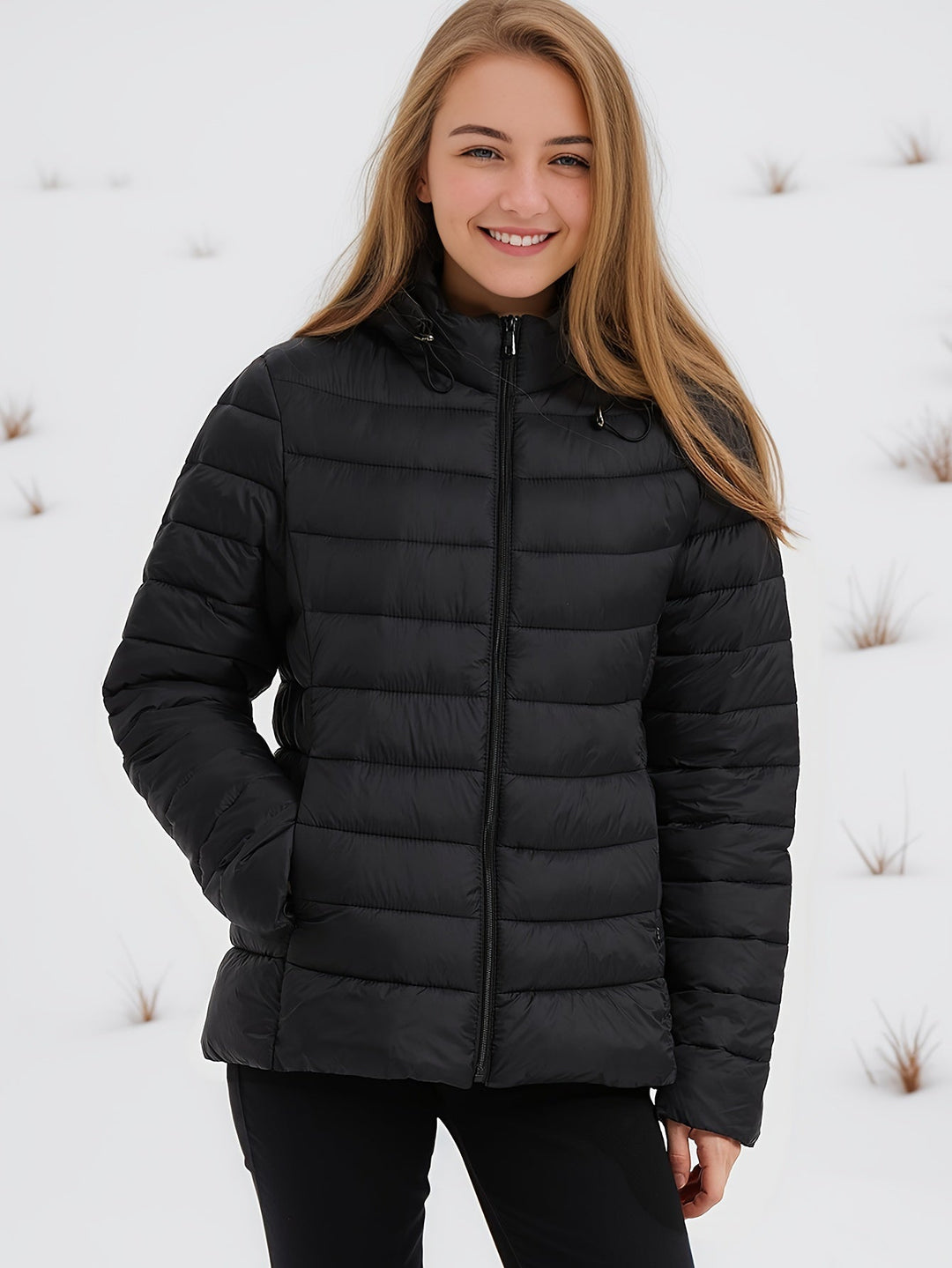 Veste Hiver Élégante avec Capuche