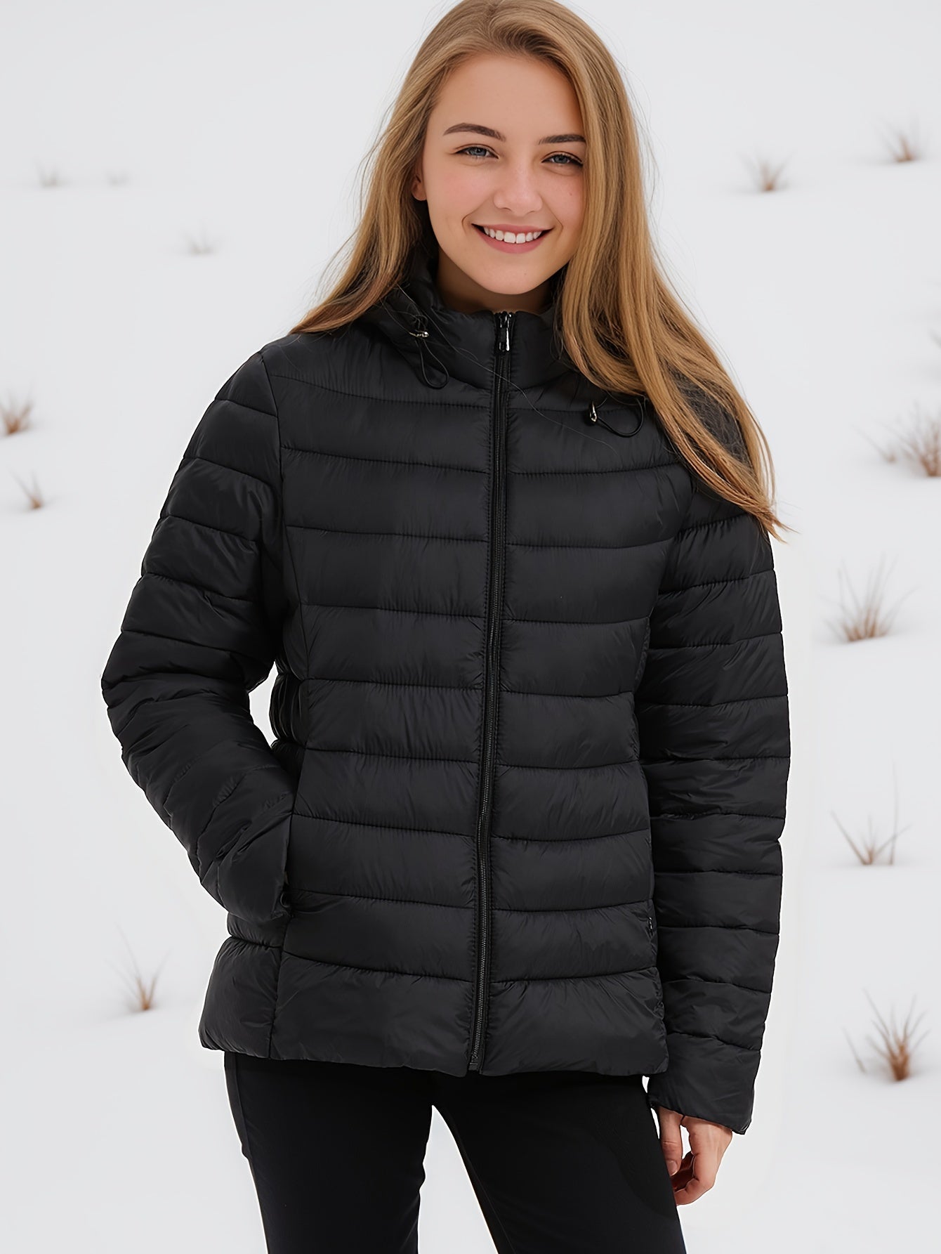 Veste Femme Hiver Élégante avec Capuche - PanierRoyale