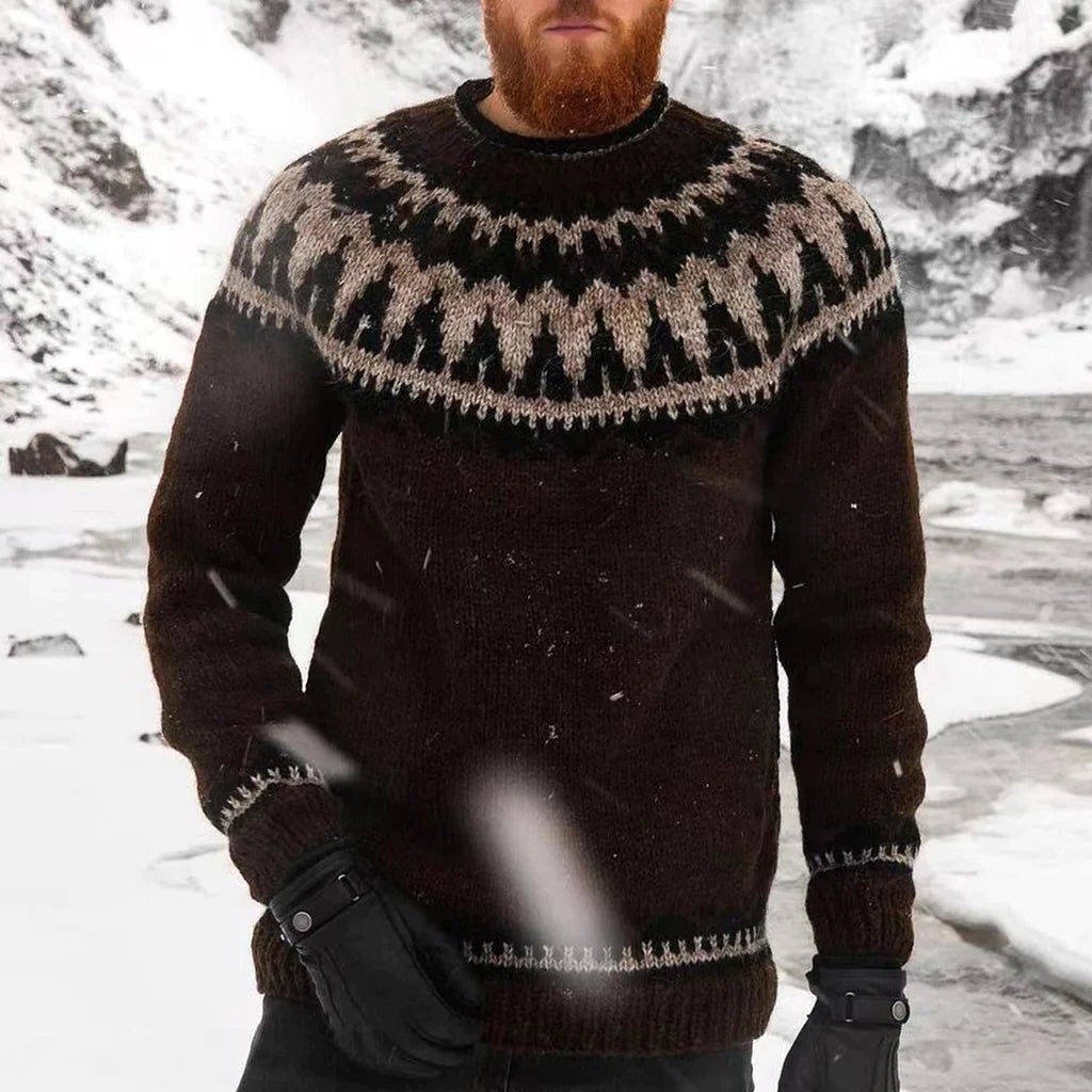 Pull Homme Hiver Écossais Chaud et Confortable - PanierRoyale