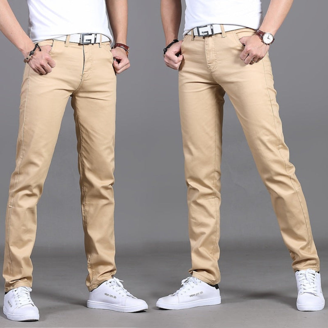 Pantalon Homme Slim Fit Noir pour Travail ou Mariage