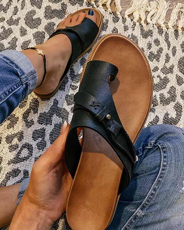 Sandales Mule Femmes en Cuir Écologique et Confortables