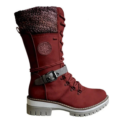 Bottes Femme Hiver Chaudes et Confortables avec Doublure Fourrée