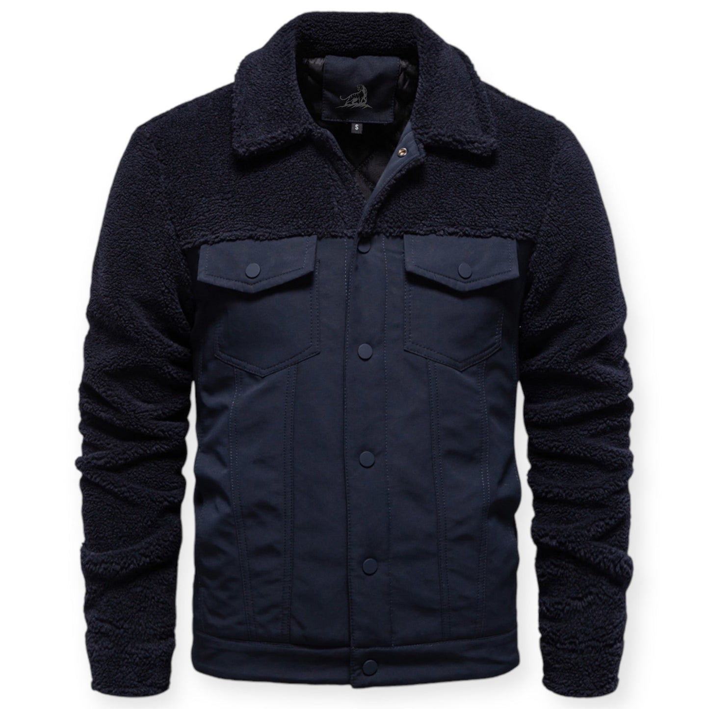 Veste Hiver Homme Doublée et Imperméable avec Capuchon