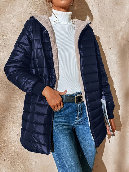 Veste Femme Hiver Chic et Élégante à Fermeture Éclair