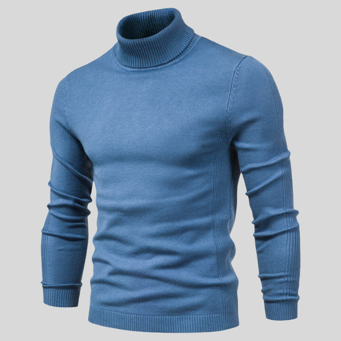 Pull Homme Col Montant Doux et Élégant pour Hiver