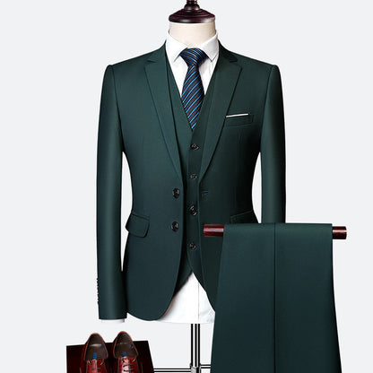 Costume Homme 3 Pièces Slim Fit Élégant pour Mariage ou Soirée