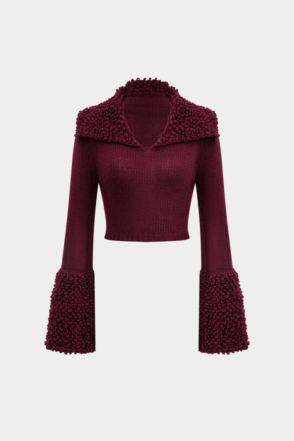 Pull Cardigan Femme Élégant avec Détails Texturés