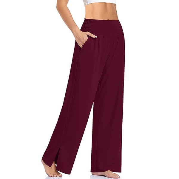 Pantalon Yoga Femme Fluide Large Confortable Coupe Ample