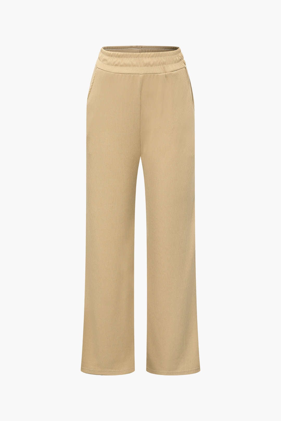 Ensemble Deux Pièces Élégant Asymétrique et Pantalon Large