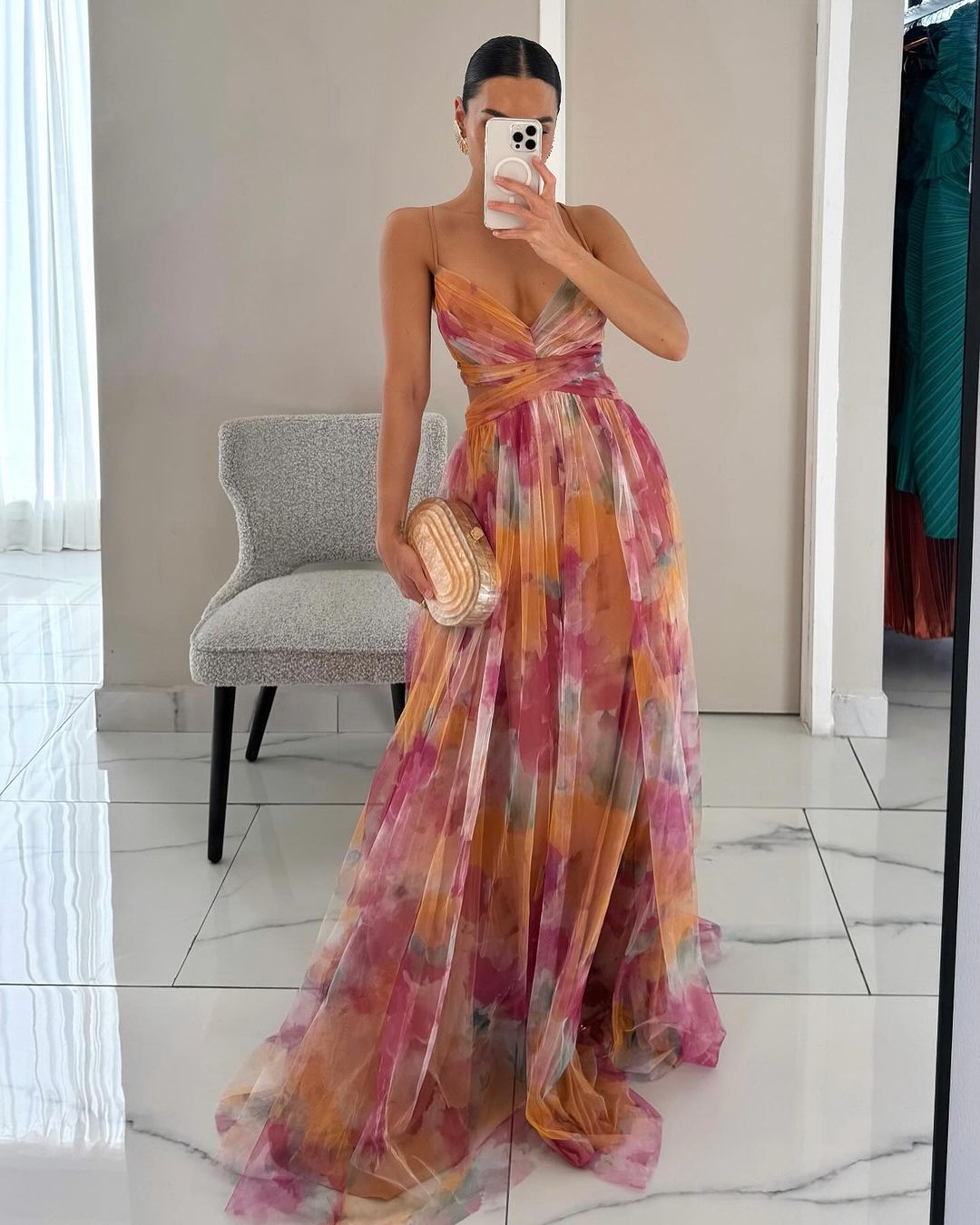 Robe Maxi Femme Fluide Bretelles Coupe Légère - PanierRoyale