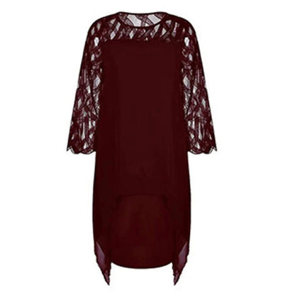 Robe imprimée fleurs élégante taille plus