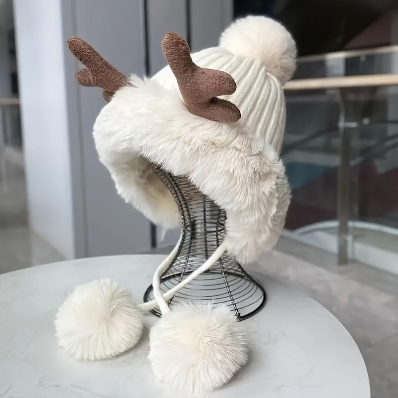 Chapeau Hiver Rouge et Festif en Laine