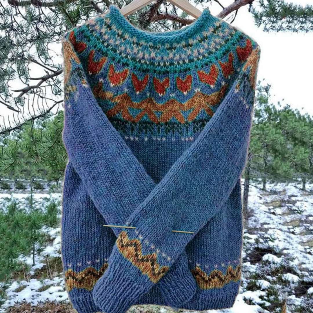 Pull Femme Hiver Douillet et Chaud en Maille Colorée