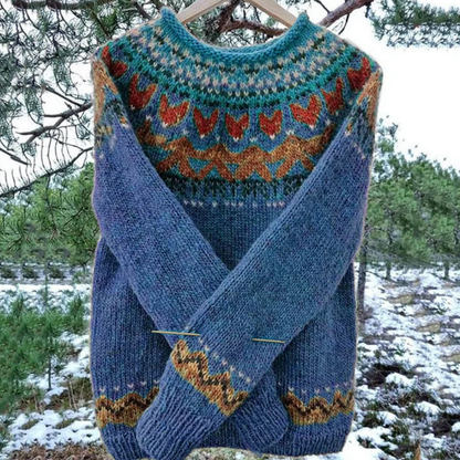 Pull Femme Hiver Douillet et Chaud en Maille Colorée
