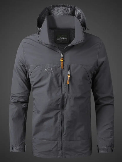 Veste imperméable homme olive avec capuche