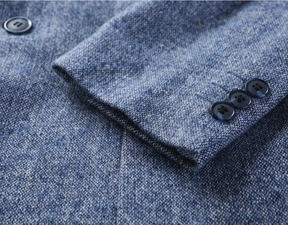 Blazer Homme Élégant Gris Tailleur