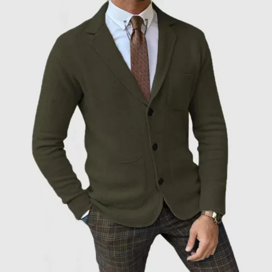 Blazer Homme Slim Fit en Laine avec Boutons - PanierRoyale