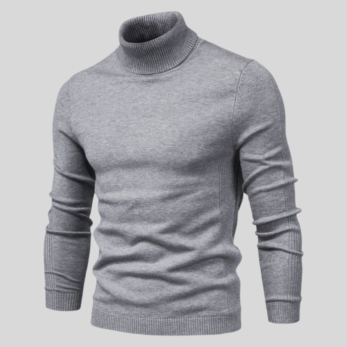 Pull Homme Col Montant Doux et Élégant pour Hiver