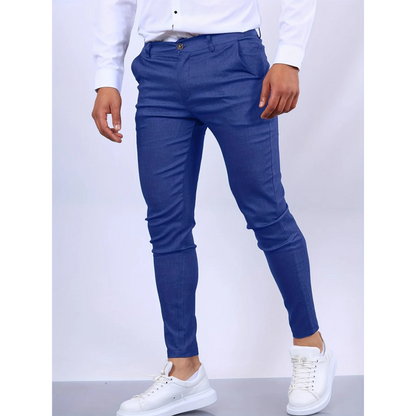 Pantalon Homme Élégant Taille Slim