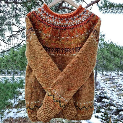 Pull Femme Hiver Douillet et Chaud en Maille Colorée