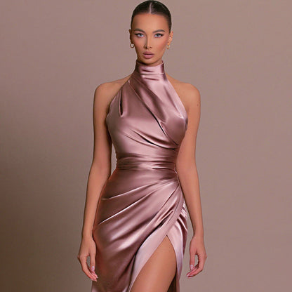 Servaluxe™ – Robe de Mariage Sans Manches Élégante en Tissu Luxueux-3