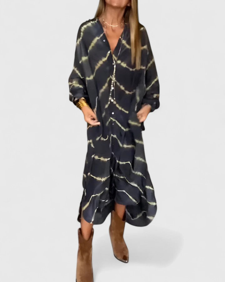 Robe Blouse Féminine en Batik Coloré