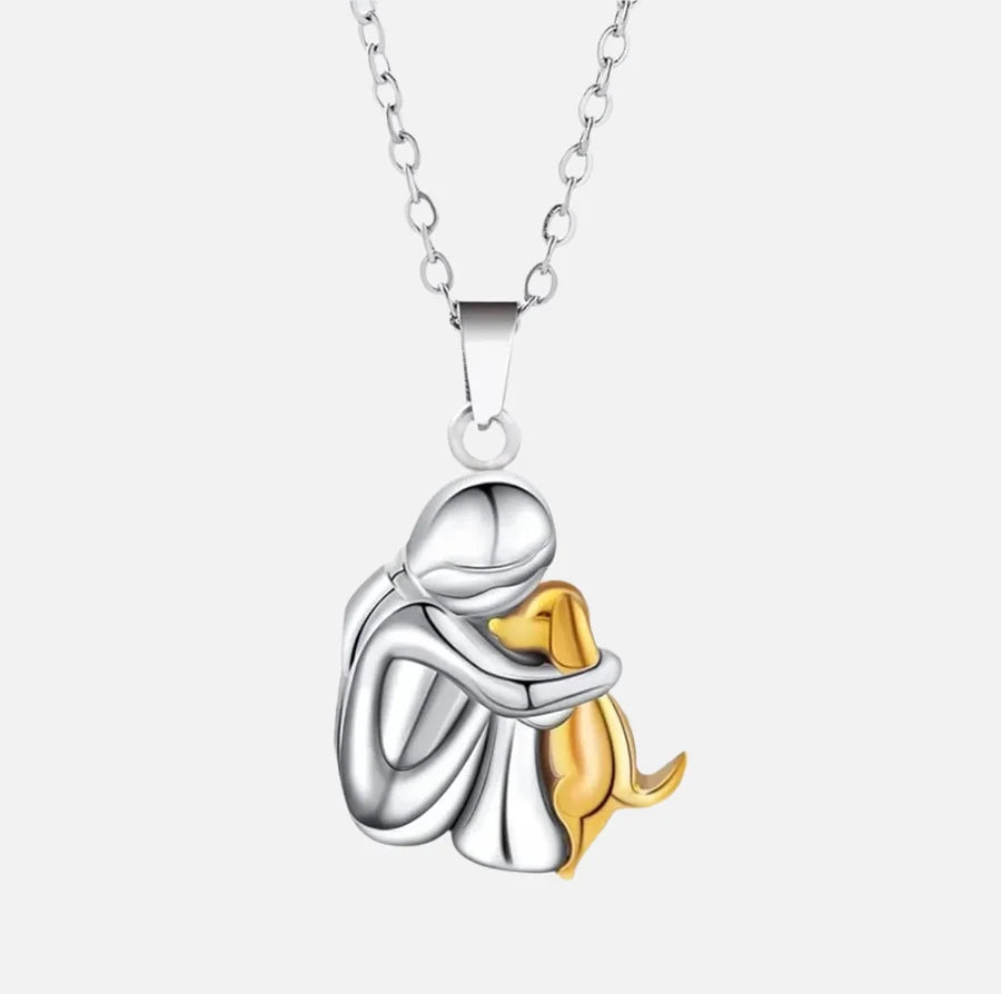Collier Unisexe Bijou Symbolique Design pour Amoureux des Chiens