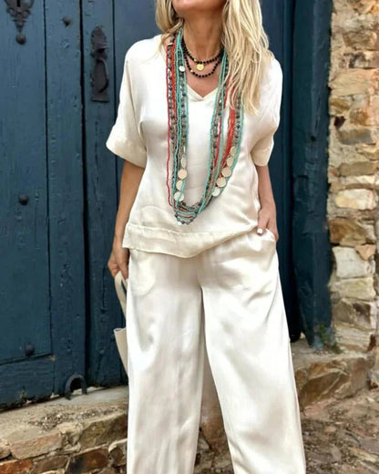 Robe Décontractée Femme Col V Taille Élégante