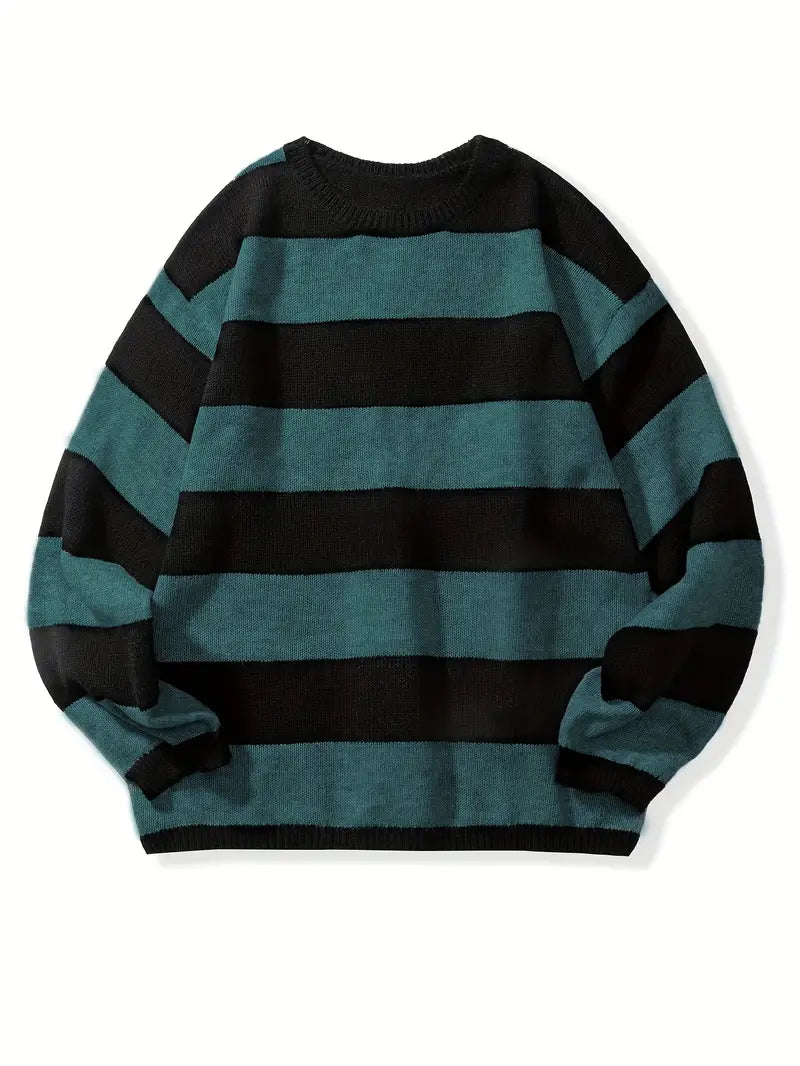 Pull Rayé Homme Classique et Confortable