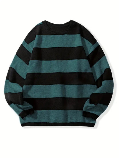 Pull Rayé Homme Classique et Confortable