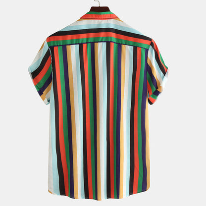 Chemise Homme Rayée Vintage Style