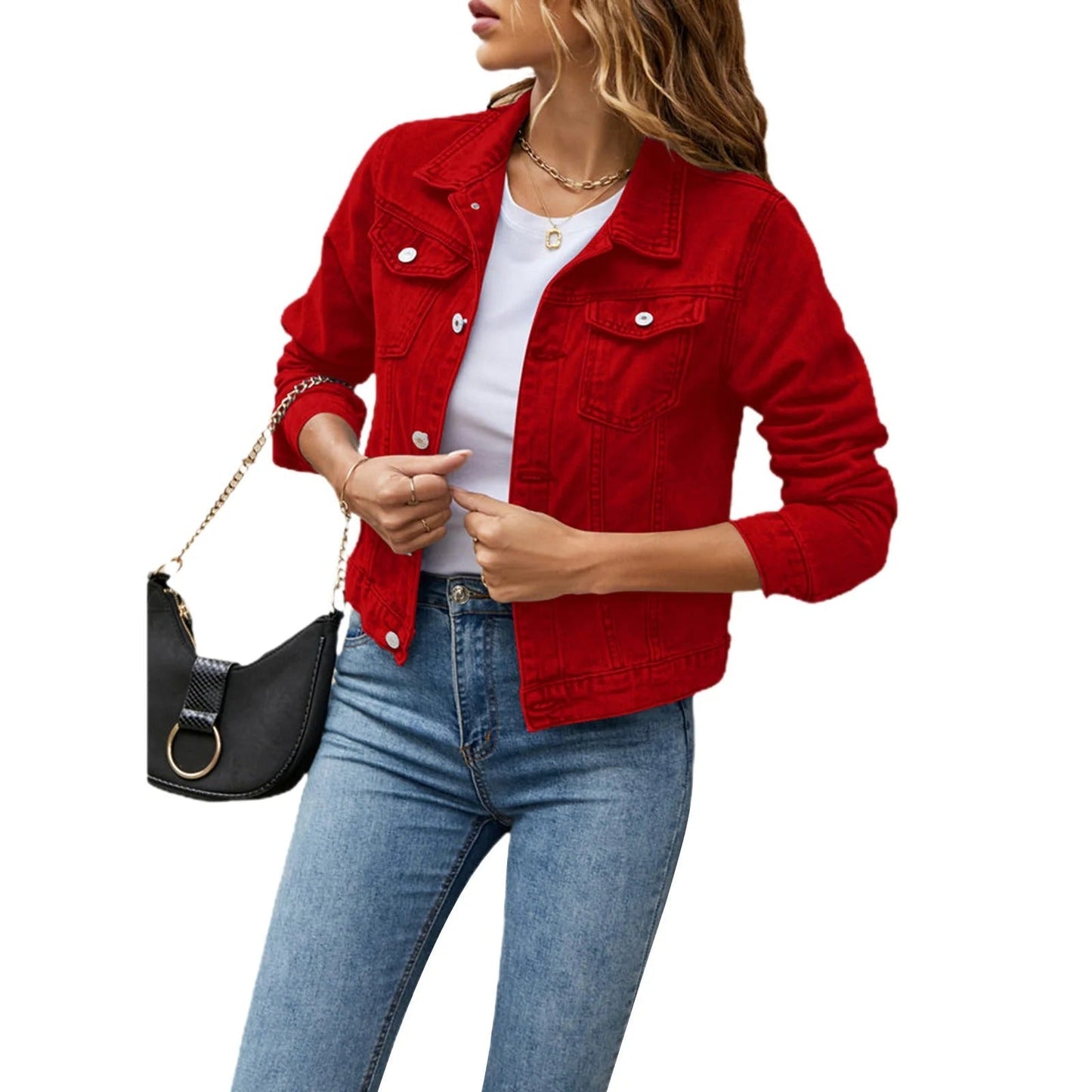 Veste denim femme tendance - Élégante et confortable pour femme