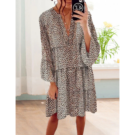 Robe Léopard Femme Chic et Élégante - PanierRoyale