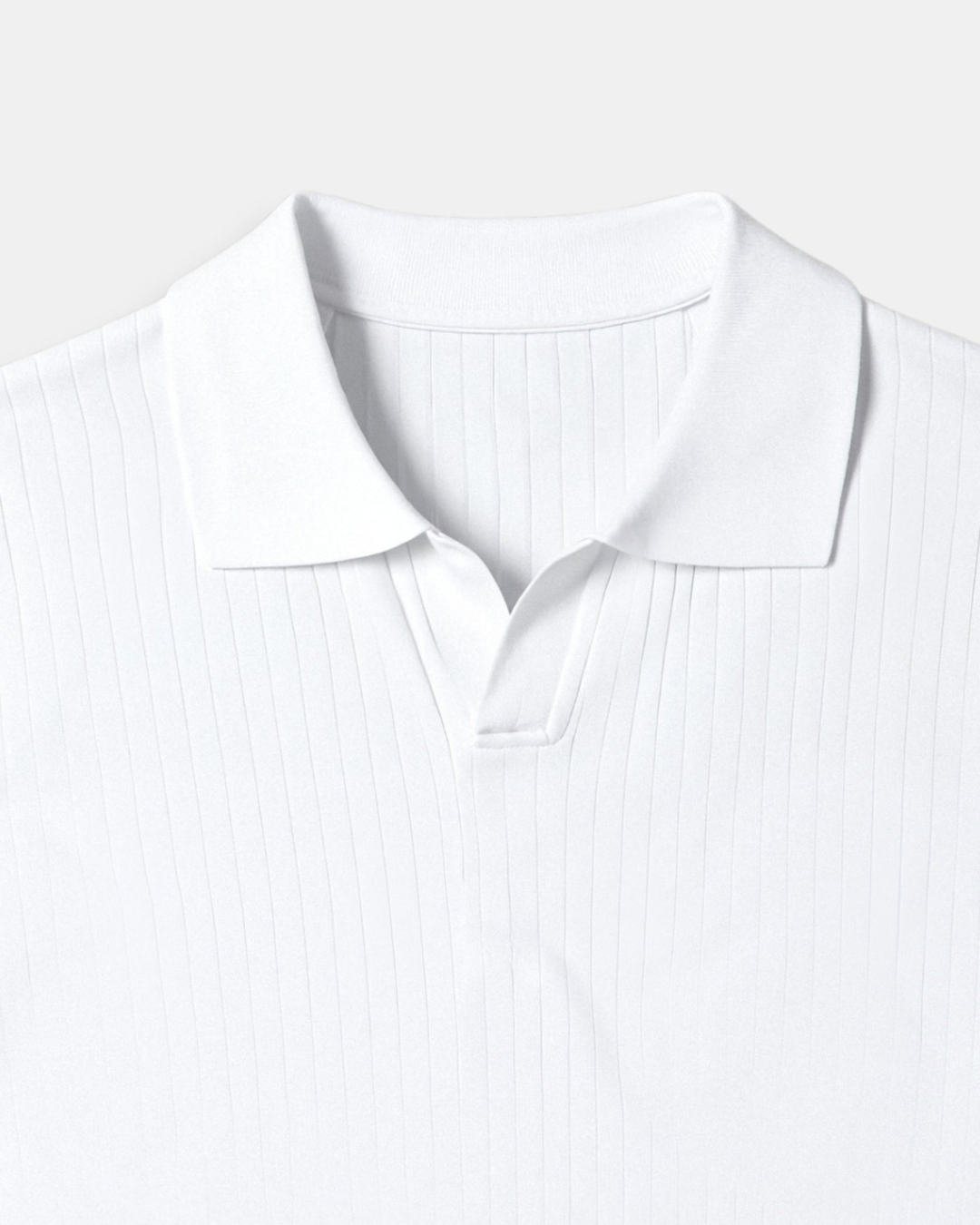 Chemise Polo Homme Slim Fit Col Large