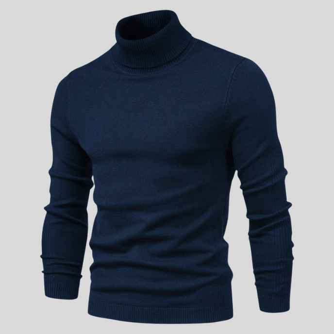 Pull Homme Col Montant Doux et Élégant pour Hiver - PanierRoyale
