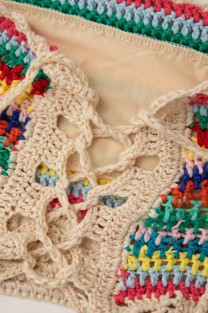 Ensemble Boho Bustier et Shorts de Plage