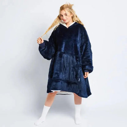 Sweat à Capuche Femme Grande Taille Marine - PanierRoyale