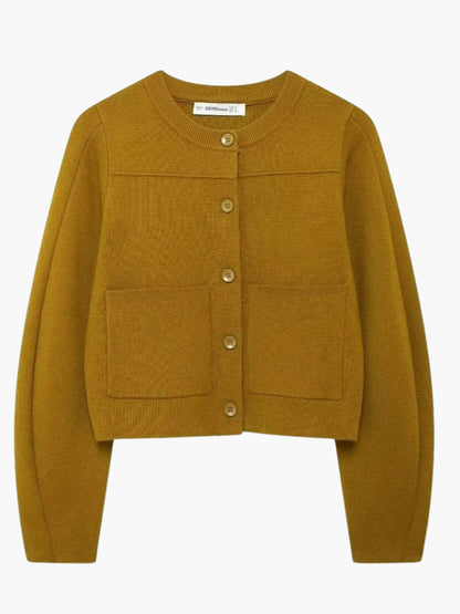 Cardigan Court en Maille Élégant pour Femme