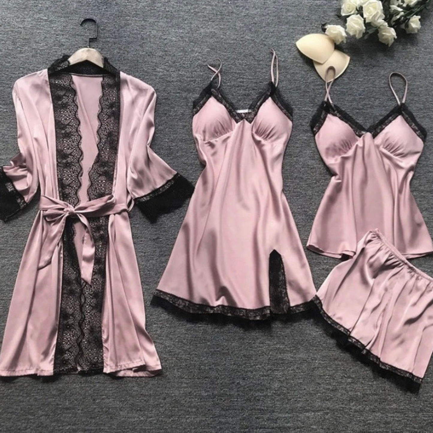 Pyjama Femme Soie Douce et Confortable pour Dormir - PanierRoyale