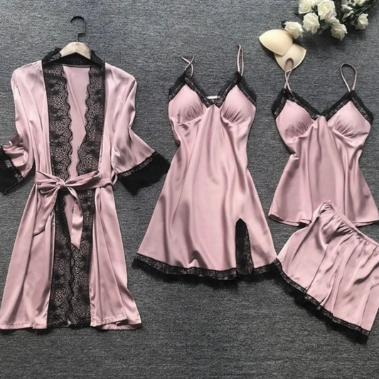 Pyjama Femme Soie Douce et Confortable pour Dormir - PanierRoyale