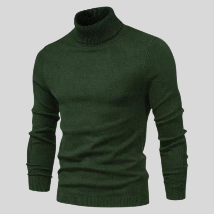 Pull Homme Col Montant Doux et Élégant pour Hiver