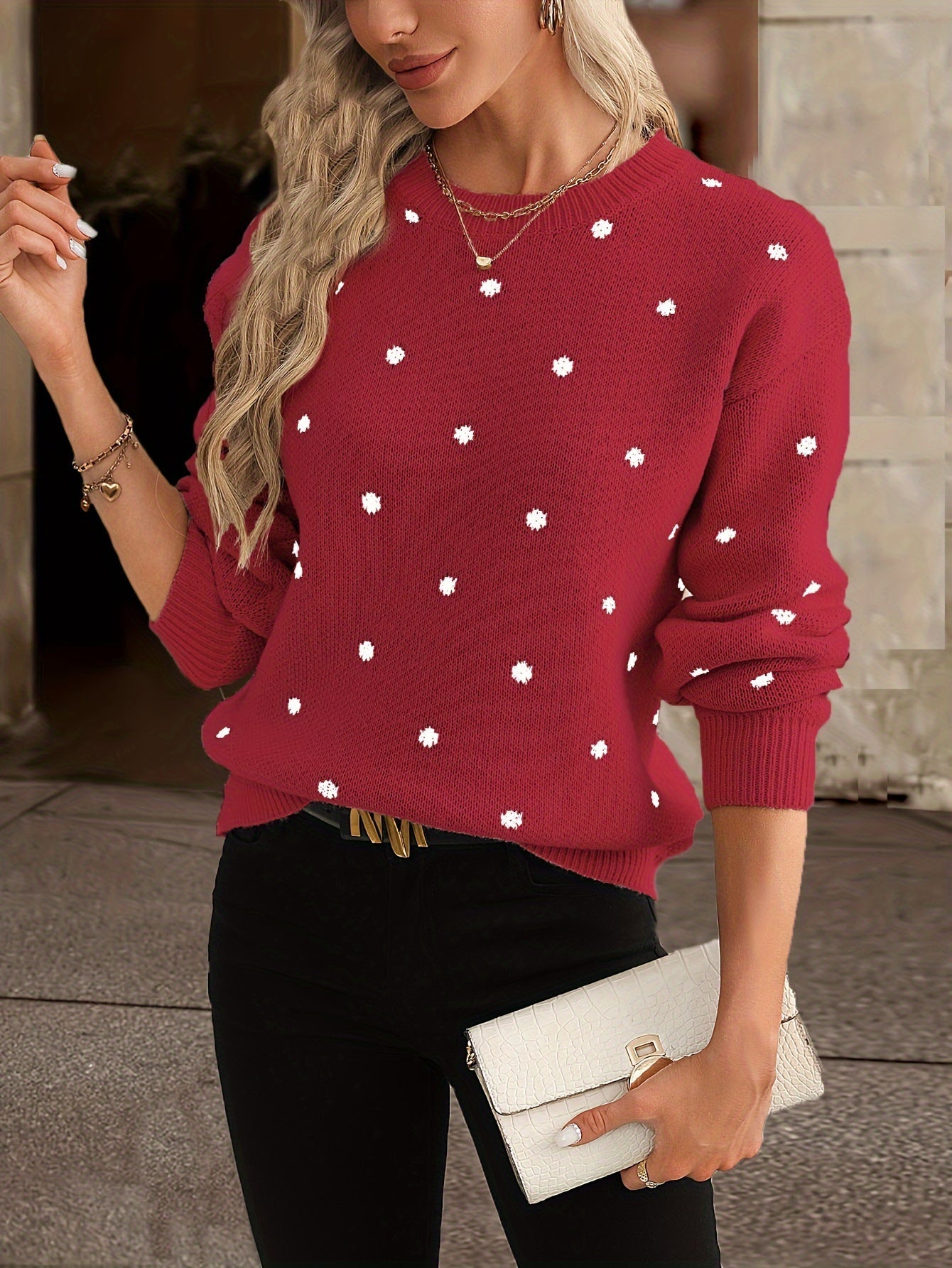 Pull Femme Élégant Rayé Noir et Beige