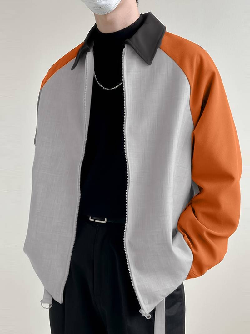 Veste Homme Chic en Cuir avec Fermeture Éclair - PanierRoyale