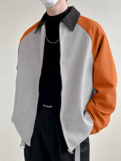 Veste Homme Chic en Cuir avec Fermeture Éclair - PanierRoyale