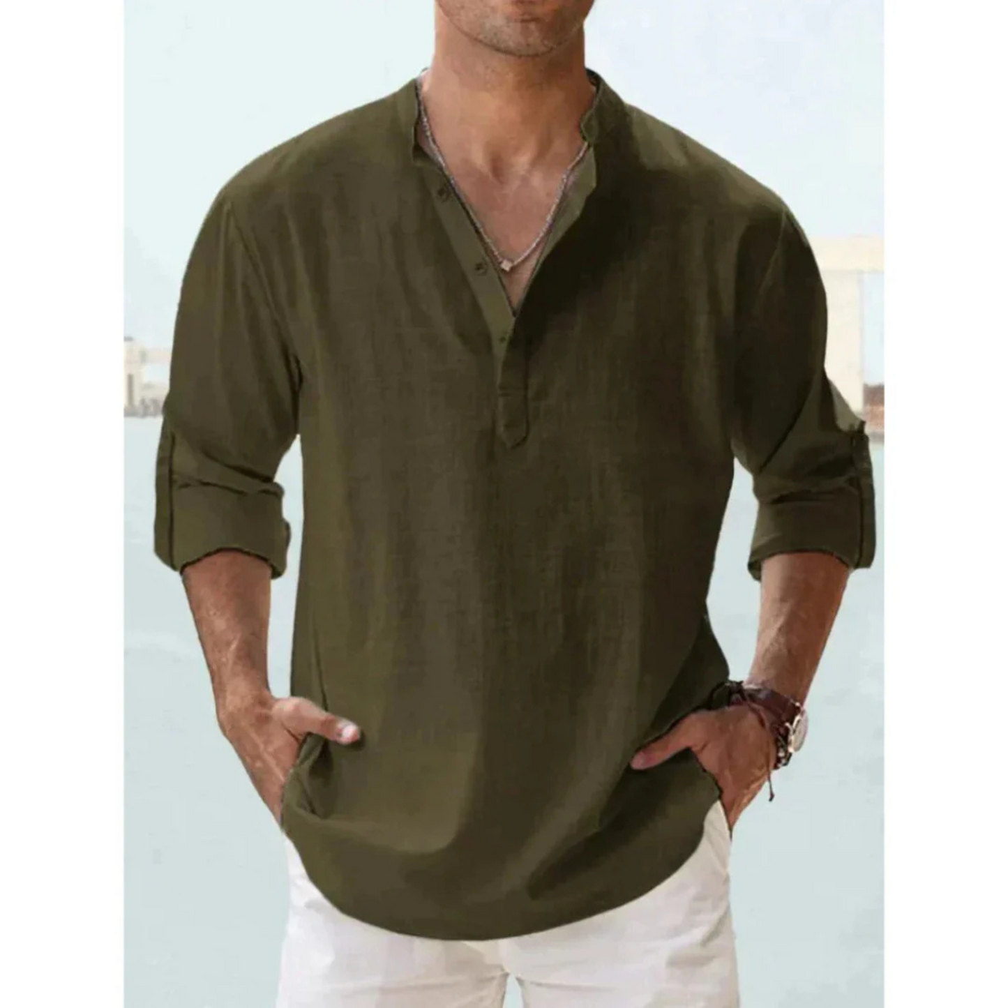 Chemise Homme Coton Slim et Élégant