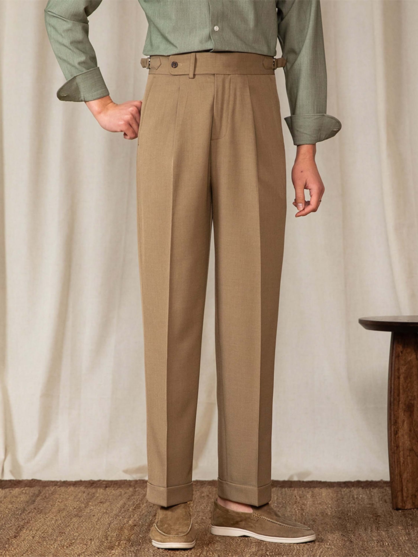 Pantalon Homme Détendu Style Classique