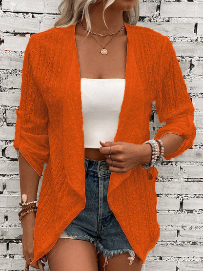 Cardigan Bohème En Tricot Pour Femme | Manches Retroussées