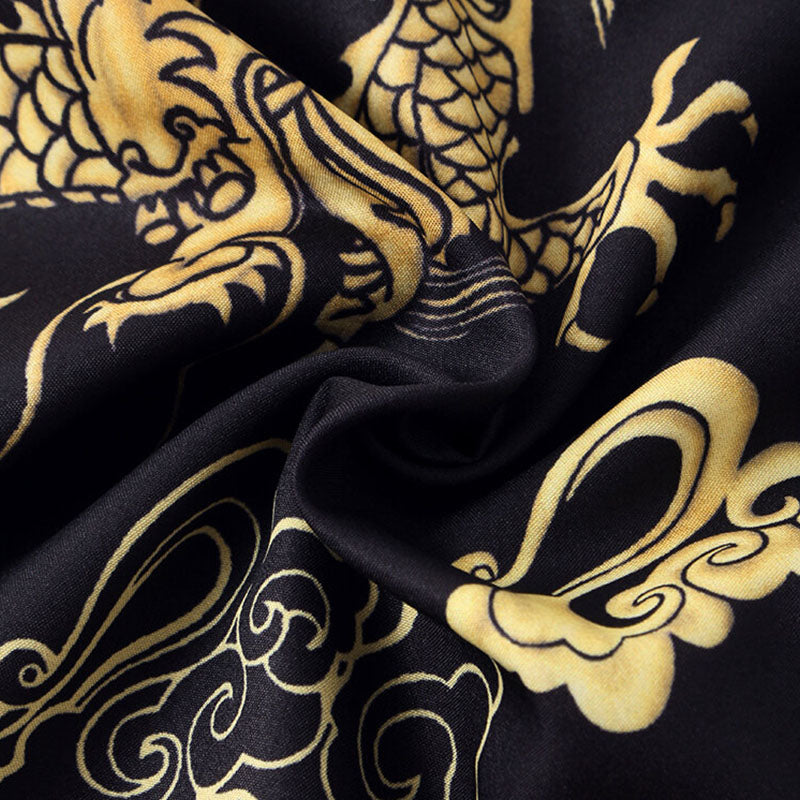 Chemise Homme Manche Courte Dragon Moderne