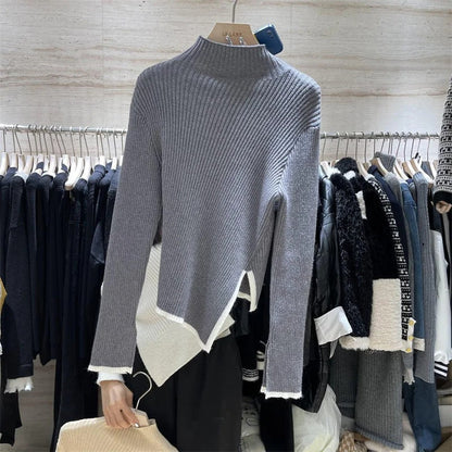 Pull à Col Roulé Femme Classique