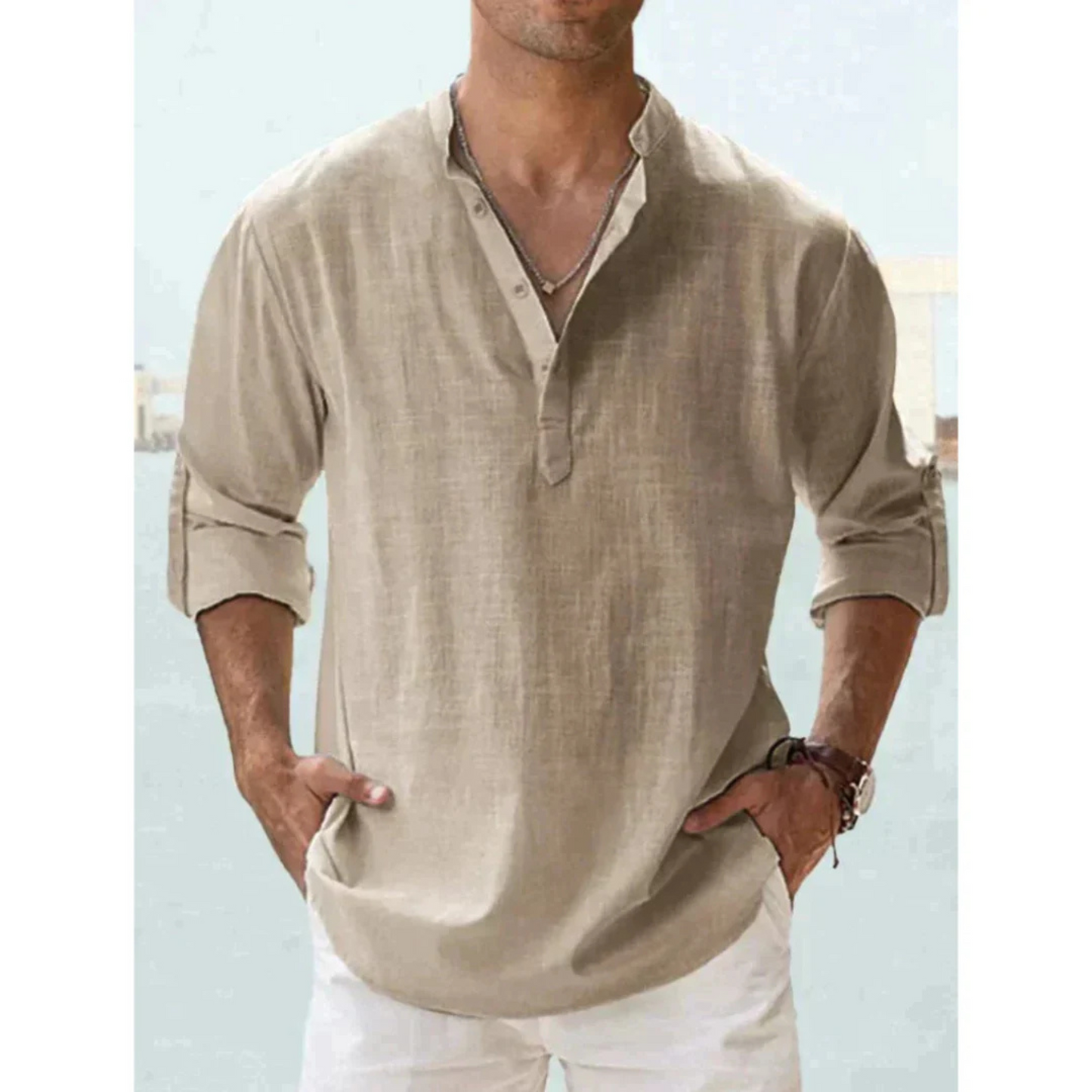 Chemise Homme Coton Slim et Élégant